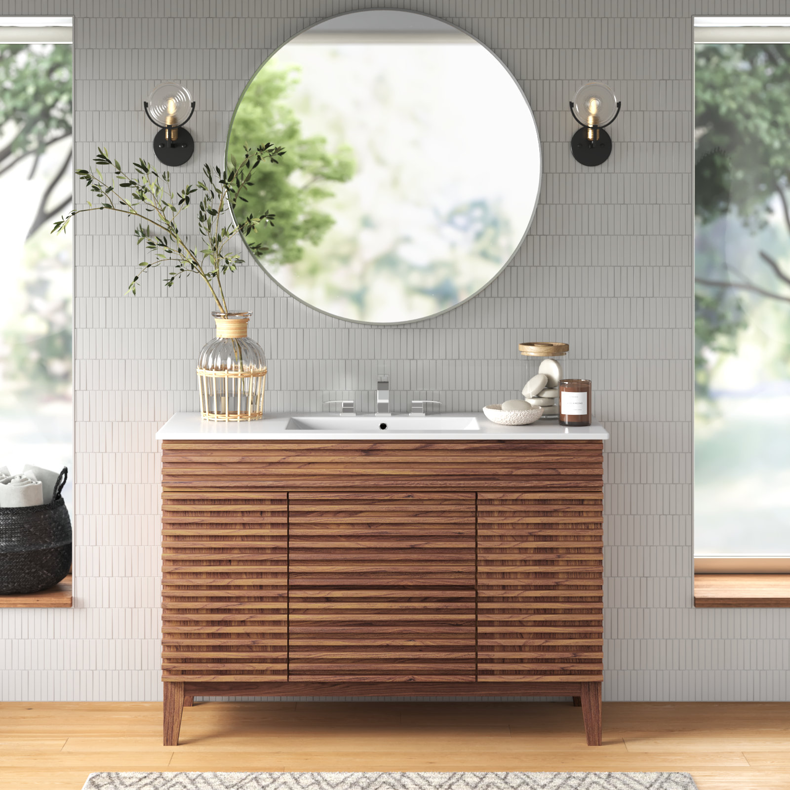 Mercury Row® Render 48" Single Sink Bathroom Vanity & Reviews | Wayfair